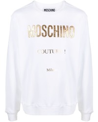 Moschino Stitched Logo Lettered Sweatshirt