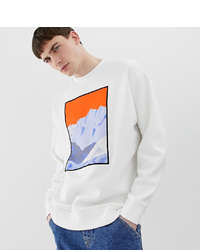 Noak Sweatshirt With Abstract Art Print And Embroidery