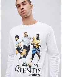 ASOS DESIGN Sweatshirt With Shoot Football Print