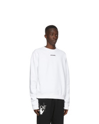 Off-White White And Blue Marker Arrows Sweatshirt