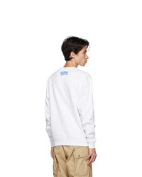 Billionaire Boys Club White Chenille Mountain Logo Sweatshirt