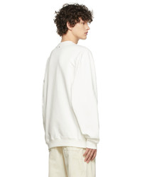 Oamc White Cotton Sweatshirt