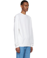 Gimaguas White Cotton Sweatshirt