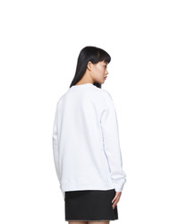 MSGM White Iridescent Sweatshirt