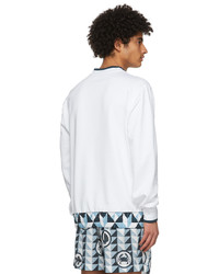 Dolce & Gabbana White Majolica Print Sweatshirt