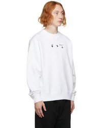 Off-White White Negative Mark Sweatshirt