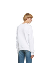 Maison Margiela White Printed Sweatshirt