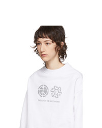 Rassvet White Reflective Print Sweatshirt