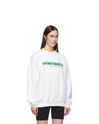 Sporty and Rich White Science Sweatshirt