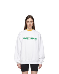 Sporty and Rich White Science Sweatshirt