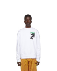 Off-White White Spray Blurred Slim Sweatshirt