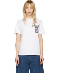 MCQ Alexander Ueen White Bring Me The Head Of The Bunny T Shirt