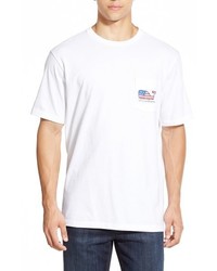 Vineyard Vines American Flag Whale Graphic T Shirt