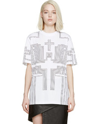 Givenchy Black White Cross T Shirt