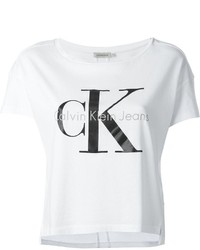 Calvin Klein Jeans Logo Print Cropped T Shirt