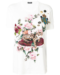 Dolce & Gabbana Cat Appliqu T Shirt