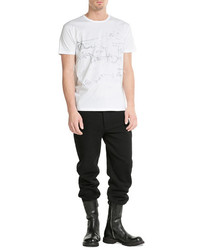 Marc by Marc Jacobs Chalkboard Printed Cotton T Shirt