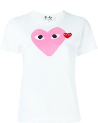 Comme des Garcons Comme Des Garons Play Signature Heart Print T Shirt