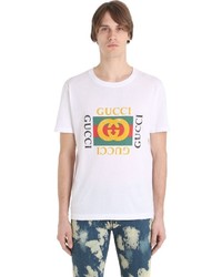 Gucci Cotton Jersey T Shirt W Imitation Print