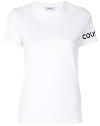 Courreges Courrges Logo Print T Shirt