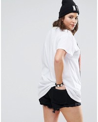 Asos Curve Curve T Shirt In Super Oversized Fit With Notorious Big Print And Tipping