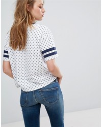Tommy Hilfiger Denim All Over Print T Shirt With Tommy Heart Logo