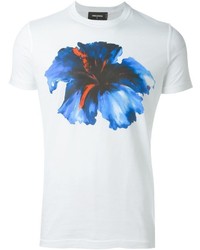 DSQUARED2 Hibiscus Print T Shirt