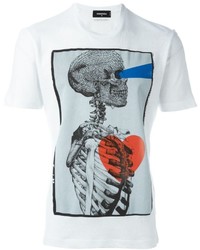 DSQUARED2 Skeleton Print T Shirt