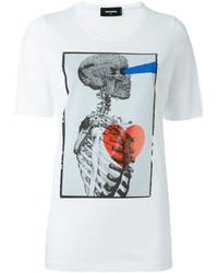 Dsquared2 Skeleton Print T Shirt