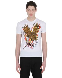 DSQUARED2 Eagle Printed Cotton Jersey T Shirt