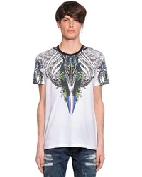 Just Cavalli Exotic Printed Stretch Cotton T Shirt