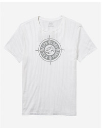 Express Exp Ny Compass Brushstroke Graphic T Shirt