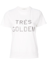 Golden Goose Deluxe Brand Glitter Word Printed T Shirt