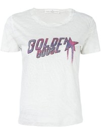 Golden Goose Deluxe Brand Distressed Logo Print T Shirt