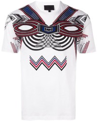 Les Hommes Tribal Print T Shirt
