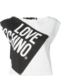 Love Moschino Logo Print Boxy T Shirt