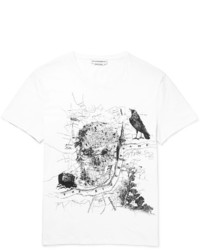 Alexander McQueen London Printed Cotton Jersey T Shirt