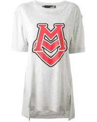 Love Moschino Logo Print Asymmetrical T Shirt