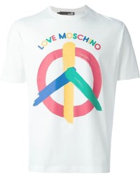 Love Moschino Peace Sign Print T Shirt