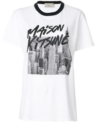 MAISON KITSUNE Maison Kitsun City Logo Print T Shirt