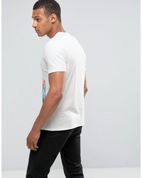 Mango Man T Shirt With La Print In White