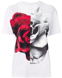 McQ by Alexander McQueen Mcq Alexander Mcqueen Split Rose Collage Print T Shirt
