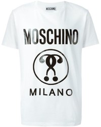 Moschino Double Question Mark Print T Shirt