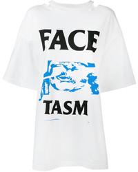 Facetasm Open Back Printed T Shirt