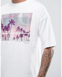 Asos Oversized T Shirt With Palm Print