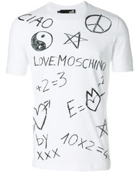 Love Moschino Peace And Love Print T Shirt