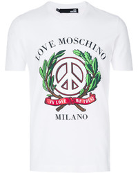 Love Moschino Peace Print T Shirt