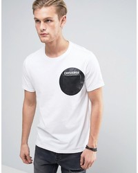 Converse Pocket T Shirt With Dot Print In White 10003387 A02