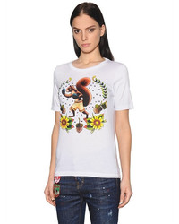 Dsquared2 Printed Cotton Jersey T Shirt