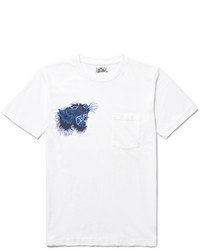 Blue Blue Japan Printed Cotton Jersey T Shirt